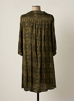 Rochie scurtă mâneci 3/4 mâneci 3/4 verde PAKO LITTO femeie