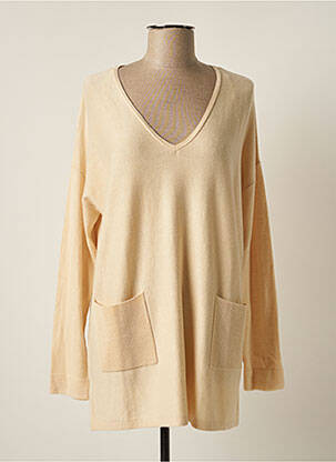 Pulover tunică bej MARINA V femeie