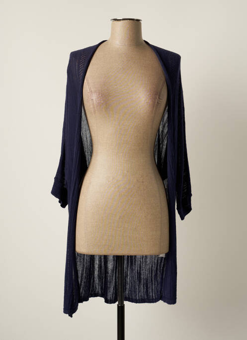 Vestă cu mâneci lungi albastru INDI & COLD femeie