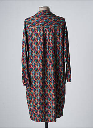 Rochie midi croială fluidă mâneci lungi maro LE PETIT BAIGNEUR femeie