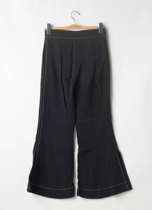 Pantalon larg țesătură poplin mărime normală negru H&M femme