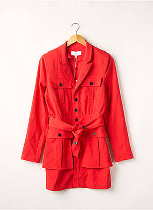 Trench roșu L'ACADEMIE femeie