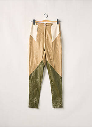 Pantalon slim mărime normală mărime normală bej PRETTY LITTLE THING femeie