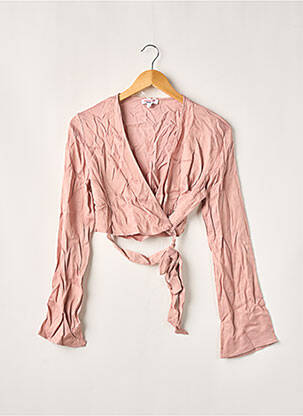 Cardigan petrecut roz JENNYFER femeie