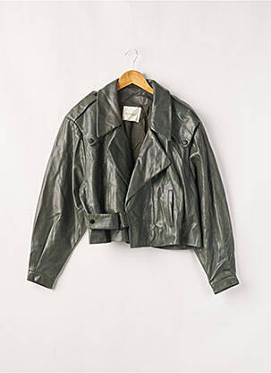 Geci din piele ecologică verde NOMADIYA femeie