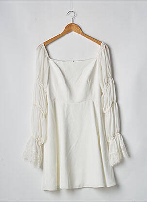 Rochie scurtă alb HARPE femeie