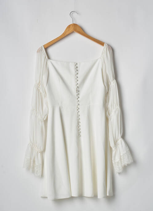 Rochie scurtă alb HARPE femeie