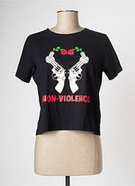 Tricou negru CEMI femme