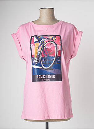 Tricou roz R.EV 1703 BY REMCO EVENPOEL  femeie