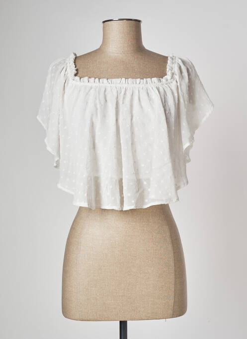 Top scurt alb TALLY WEIJL femeie