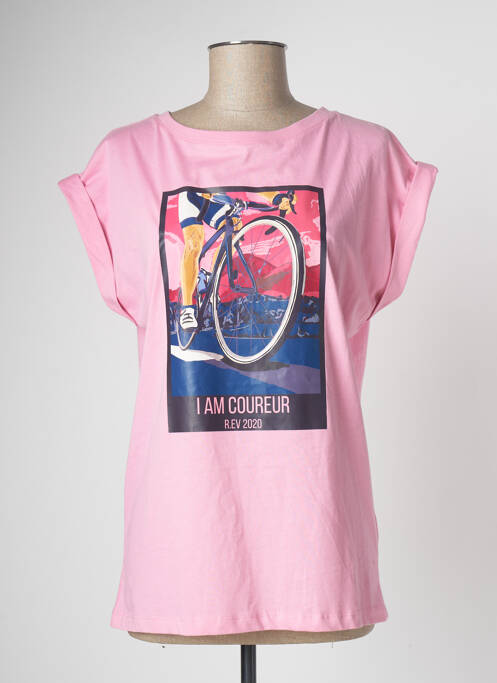 Tricou roz R.EV 1703 BY REMCO EVENPOEL  femeie