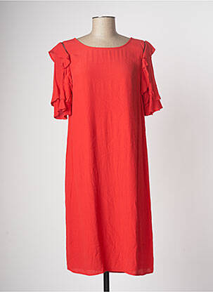 Rochie midi roșu FRANSA femeie