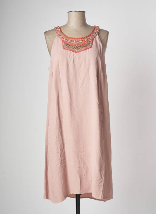 Rochie midi roz VILA femeie