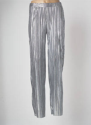 Pantalon larg argintiu LITTLE FORTUNE femeie