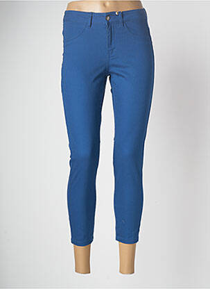 Pantalon slim albastru PIECES femeie