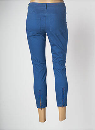 Pantalon slim albastru PIECES femeie