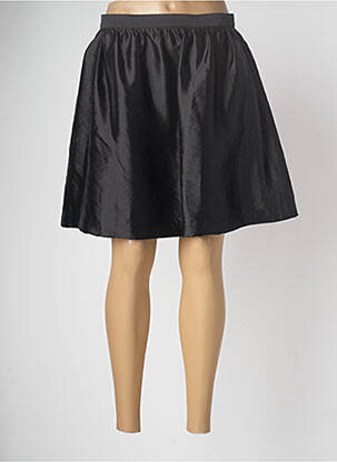 Fustă scurtă negru PIECES femeie