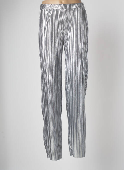 Pantalon larg argintiu LITTLE FORTUNE femeie