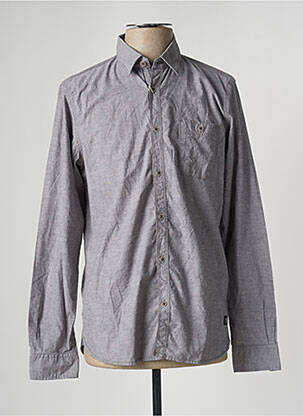 Cămașă cu mâneci lungi gri TOM TAILOR bărbat