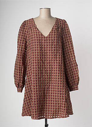 Rochie midi maro VILA femeie