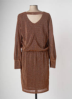 Rochie midi maro FRANSA femeie