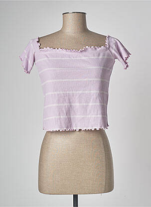 Top scurt violet JACQUELINE DE YONG femeie