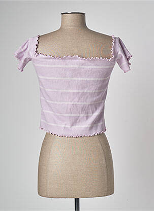 Top scurt violet JACQUELINE DE YONG femeie