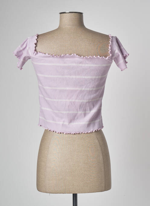 Top scurt violet JACQUELINE DE YONG femeie