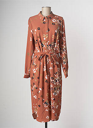 Rochie midi maro VERO MODA femeie