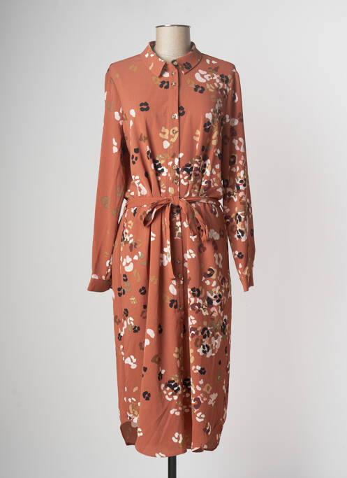 Rochie midi maro VERO MODA femeie