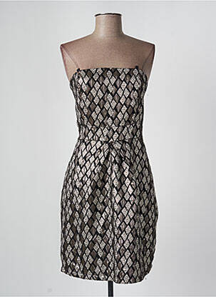 Rochie midi auriu ASTRID BLACK LABEL femeie