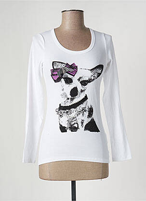 Tricou alb PUNKY FISH femeie