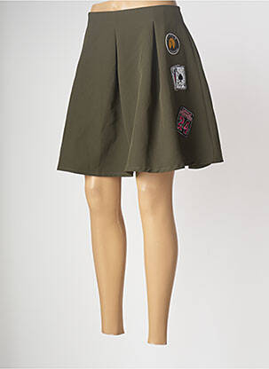 Fustă scurtă verde LITTLE FORTUNE femeie