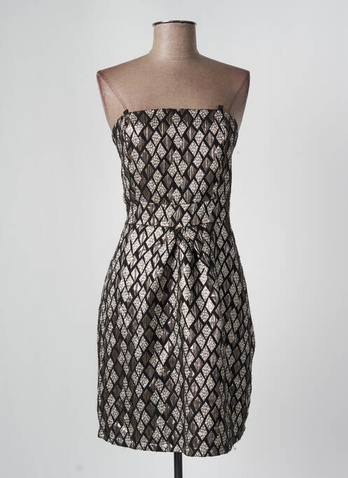 Rochie midi auriu ASTRID BLACK LABEL femeie