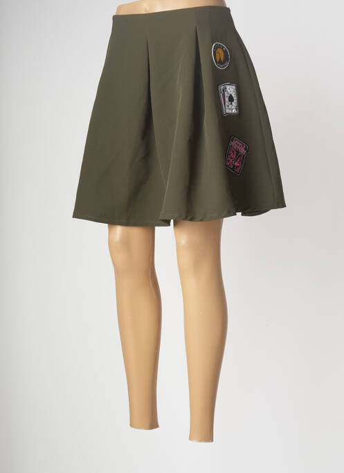 Fustă scurtă verde LITTLE FORTUNE femeie