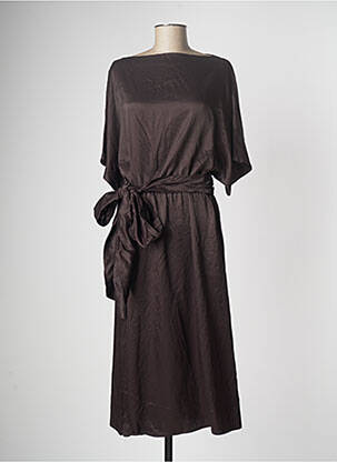 Rochie midi maro ASTRID BLACK LABEL femeie