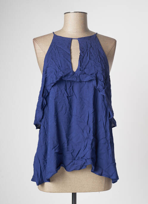 Top albastru MANGO femeie