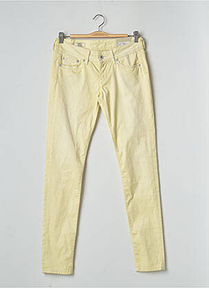 Pantalon slim galben PEPE femeie