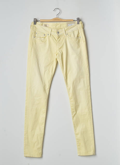Pantalon slim galben PEPE femeie