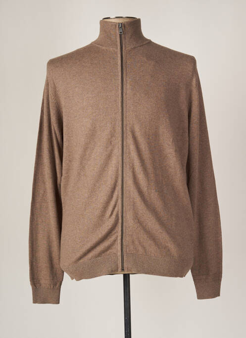 Vestă cu mâneci lungi maro TOM TAILOR bărbat