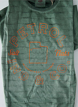 Tricou verde PETROL INDUSTRIES bărbat