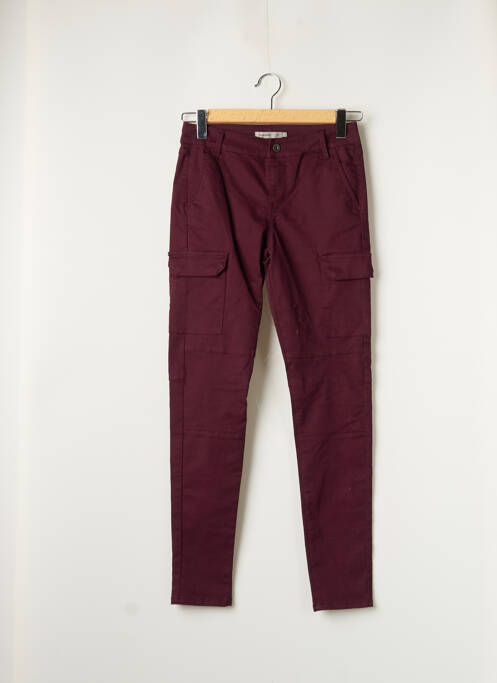 Pantalon cargo roșu VERO MODA femeie