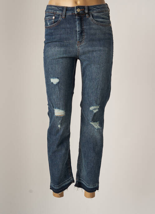 Blugi cu croială slim albastru MANGO femeie