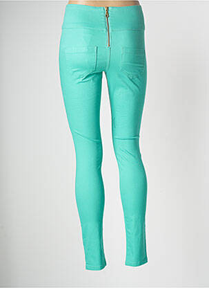 Pantalon slim albastru PIECES femeie