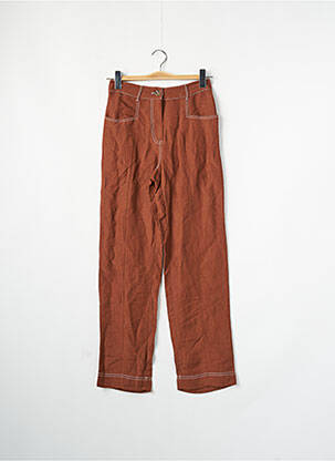 Pantalon larg maro MANGO femeie