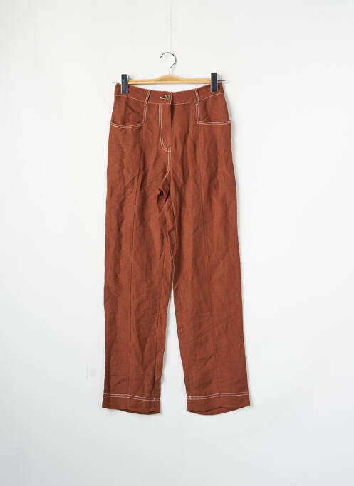 Pantalon larg maro MANGO femeie