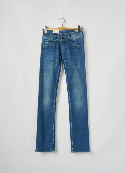 Blugi cu croială slim albastru PEPE femeie