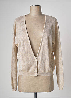 Vestă cu mâneci lungi bej BELLITA femeie