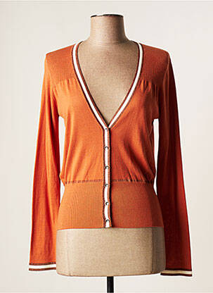 Vestă cu mâneci lungi roz DEVERNOIS femeie