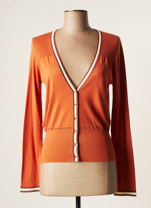 Vestă cu mâneci lungi roz DEVERNOIS femeie